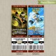 Personalized Lego NinjaGo Birthday Ticket Invitation